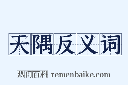 天隅反义词是什么意思的图片